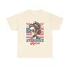 American Aura Retro Rosie the Riveter Tee | Flag Portrait, Patriotic Shirt