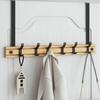Bamboo Over-the-Door Hook Organizer