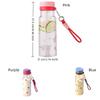 Star Pattern Plastic Water Bottle Transparent Portable Sports Kettle Cold Drink Cup  Travel