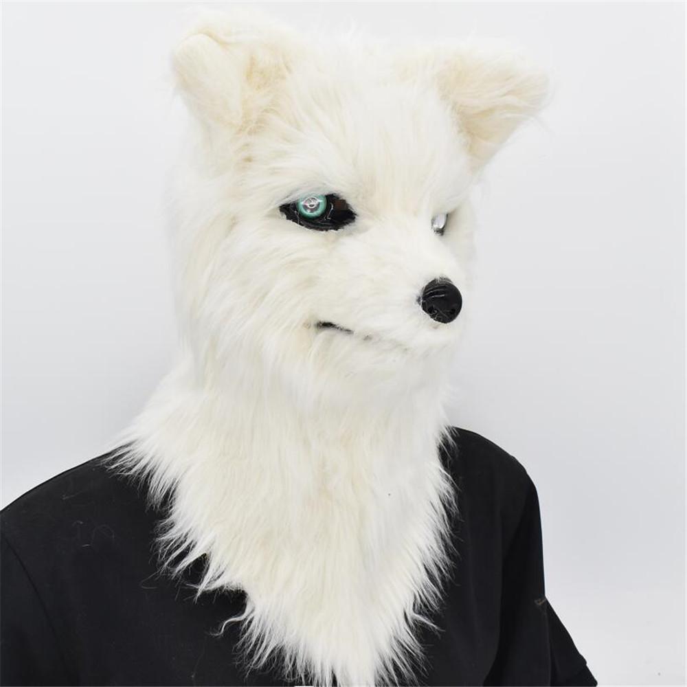 Plush Fox Mask Mouth-opening Masks Are Funny Holiday Party Hoods