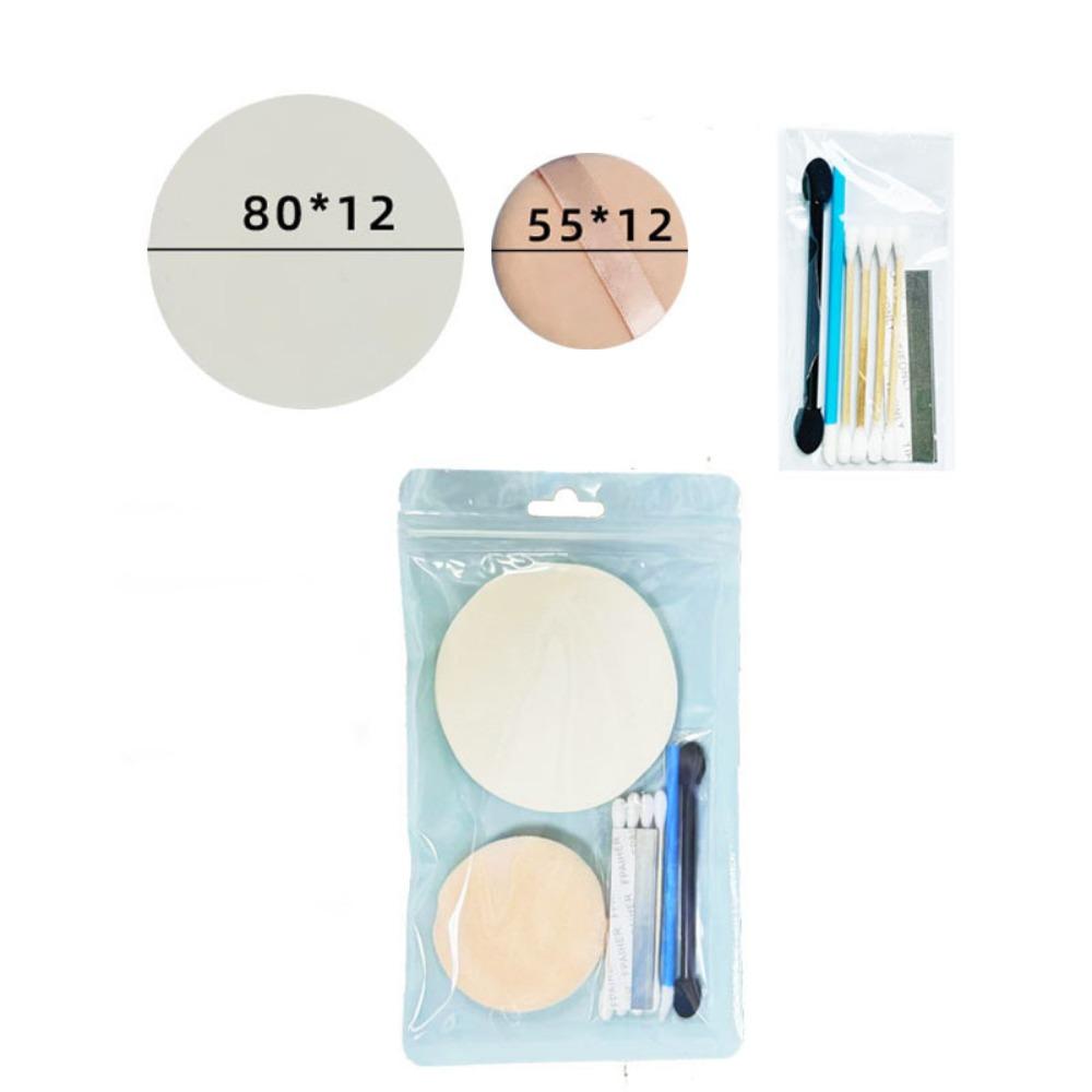 Quick Blending Disposable Makeup Set Soft Dry Wet Use Beauty Tools Makeup Supplies Lip Brushes Powder Puff Kit