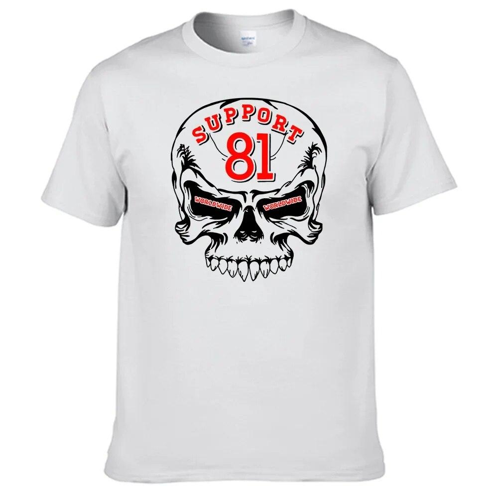 

Футболка Support 81 Hells Angels, унисекс, 100% хлопок, топ продаж, рубашка N10