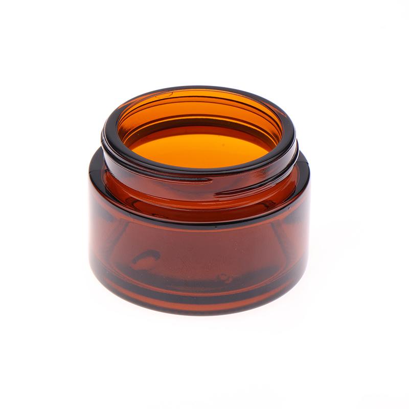 5/10/15/20/30/50/60/100G Dark Tan Cream Bottle Glass Separate Bottle Face Cream Eye Cream Box Travel Empty Cosmetic Container