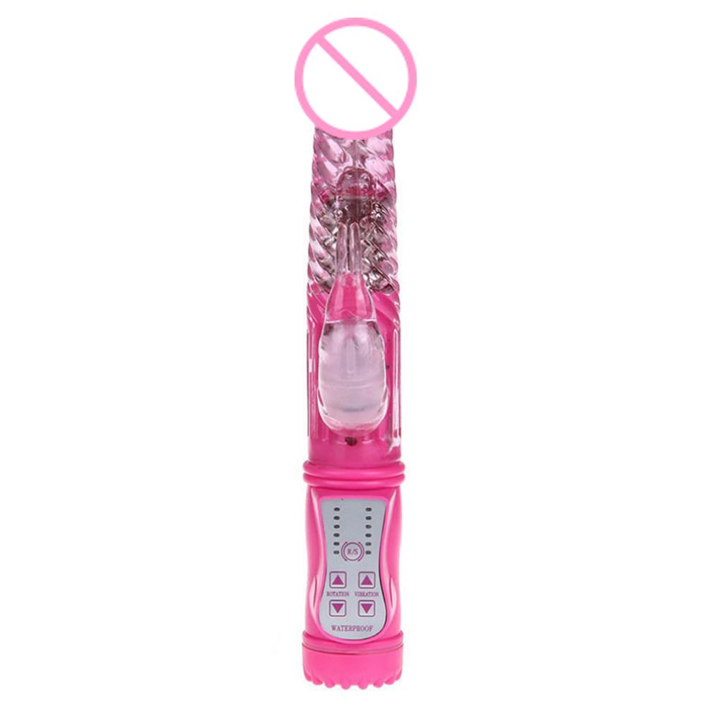 Waterproof Vibrator Women Masturbation Toy Spot G Dildo Frequency Rotary Soft Vagina Adult Product