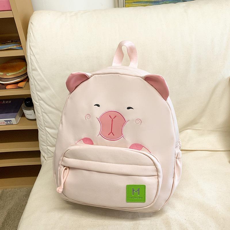 

Милый рюкзак-капибара для девочек, учениц начальной школы, повседневный рюкзак, универсальный рюкзак для весенних прогулок в стиле софт-систер No pendant