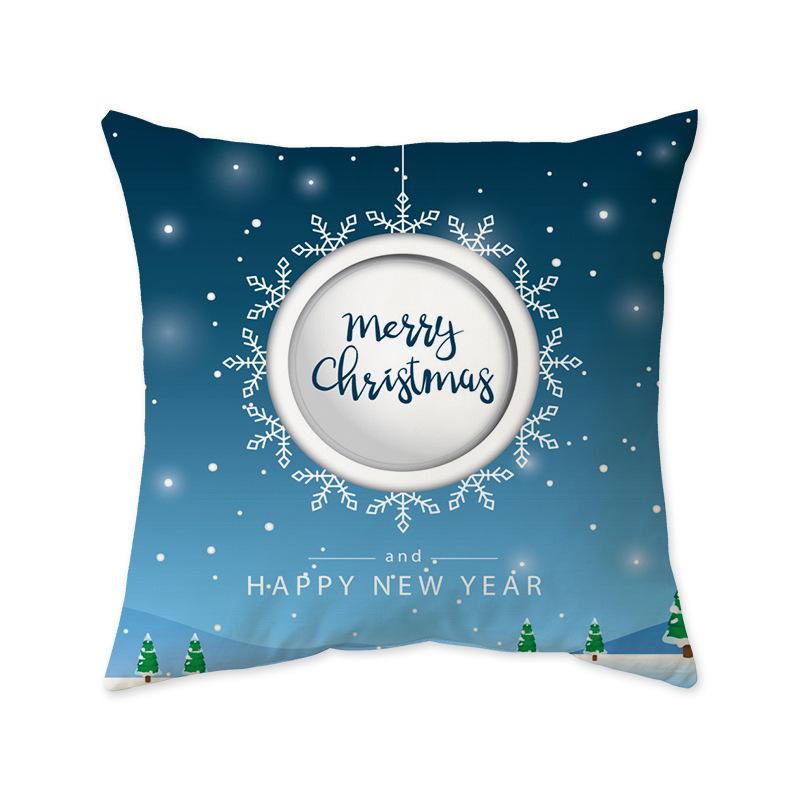 Christmas Festive Cushion Pillow Cover Ins Style Fashionable Bedroom Living Room Sofa Decorative Pillow Cover
