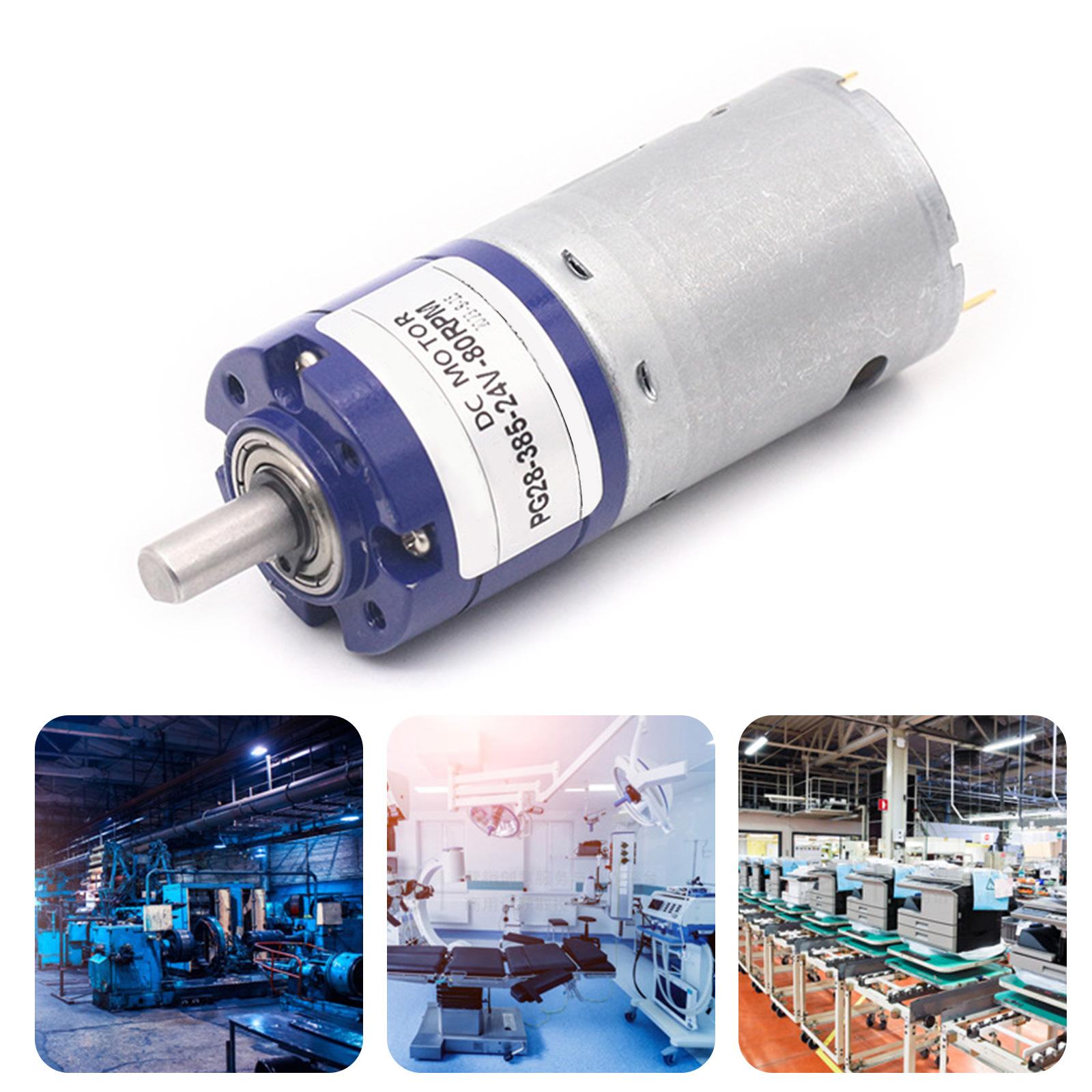 Motore Planetario a Riduzione 24V 52RPM Motore di Precisione con Ingranaggi Rotazione Reversibile per Applicazioni Automotive e Attrezzature