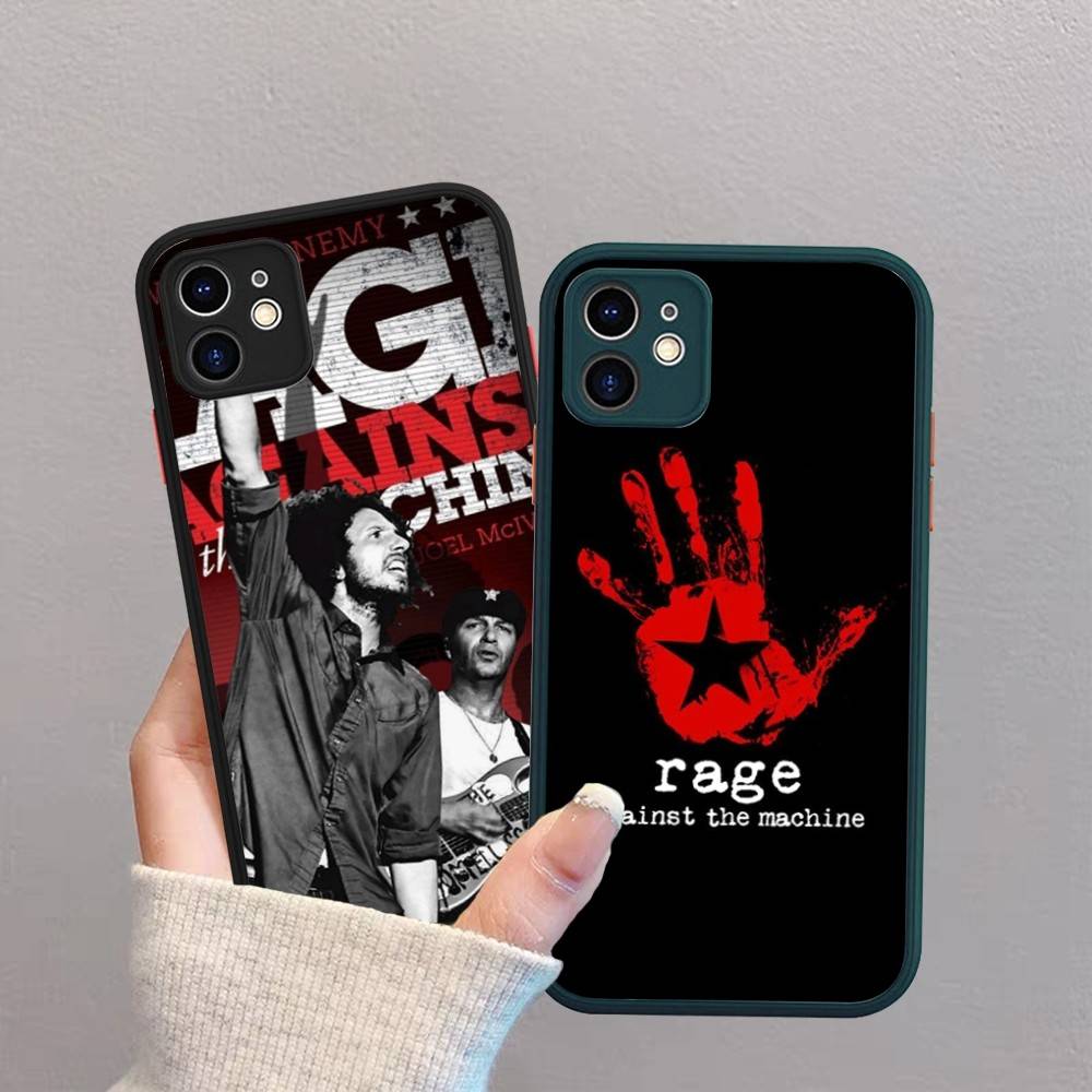 Rap Metal Band Rage Against The Machine Silicone Case For IPhone 16 15 14 13 12 11 Pro Max Plus X XS MAX Shockproof Matte Cover