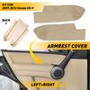 Beige Tan Leather Front Door Panels Armrest Covers For 2007-2012 Honda CR-V EXV