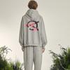 Dirty Painting Logo Hoodie - Grey
