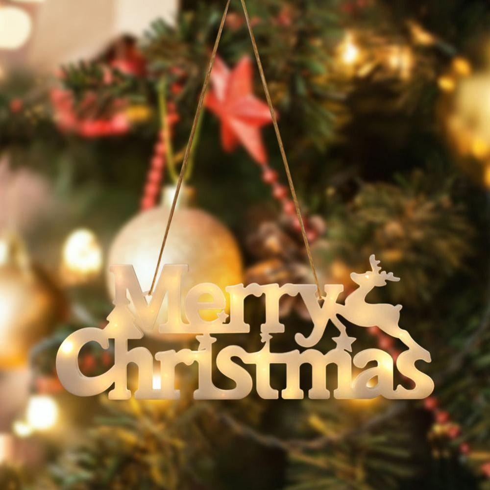 Three-dimensional Merry Christmas Letter Lights Waterproof Christmas Neon Light  Party