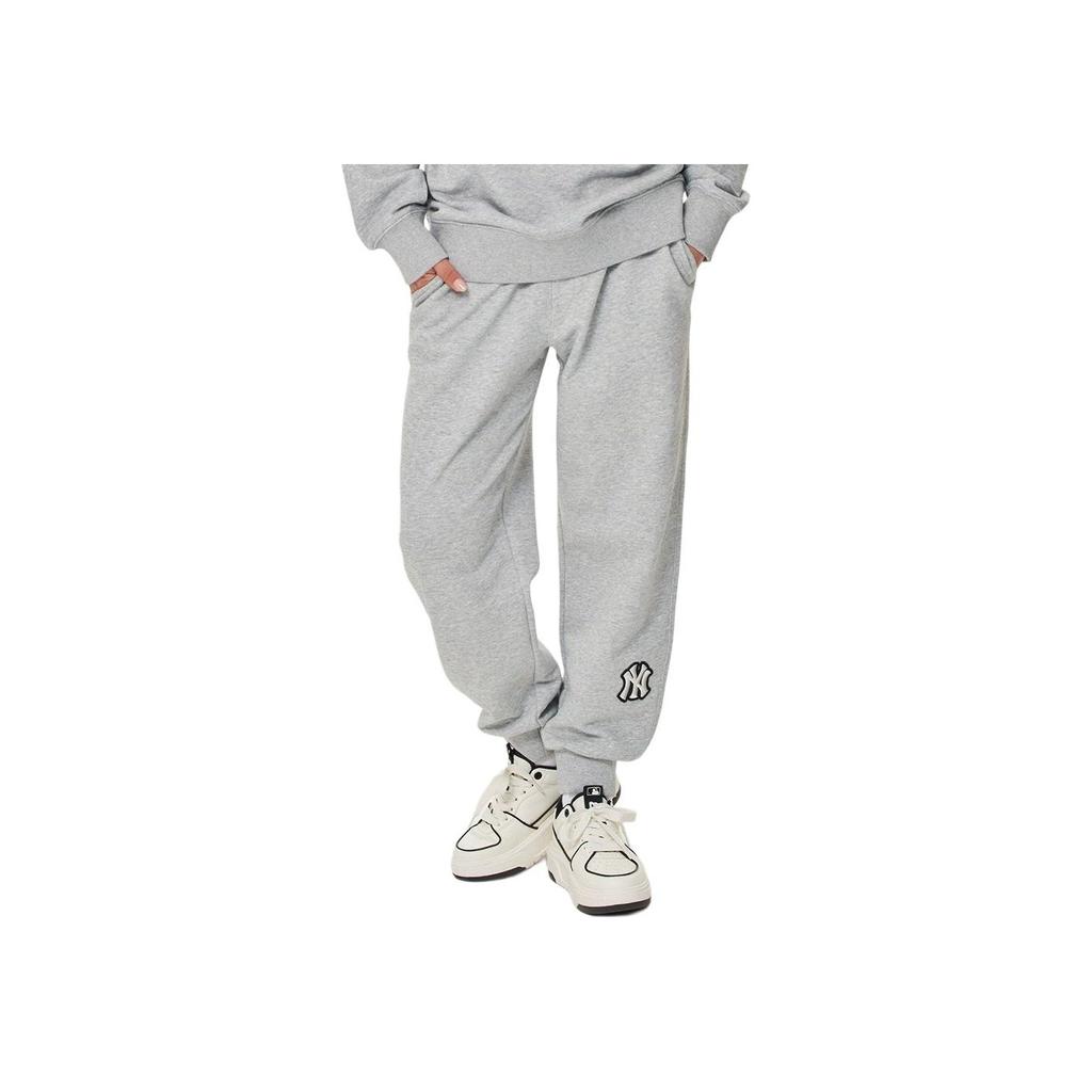 New MLB New York Yankees Knitted Sweatpants Unisex Heather Gray 3APTB0231-50MGS