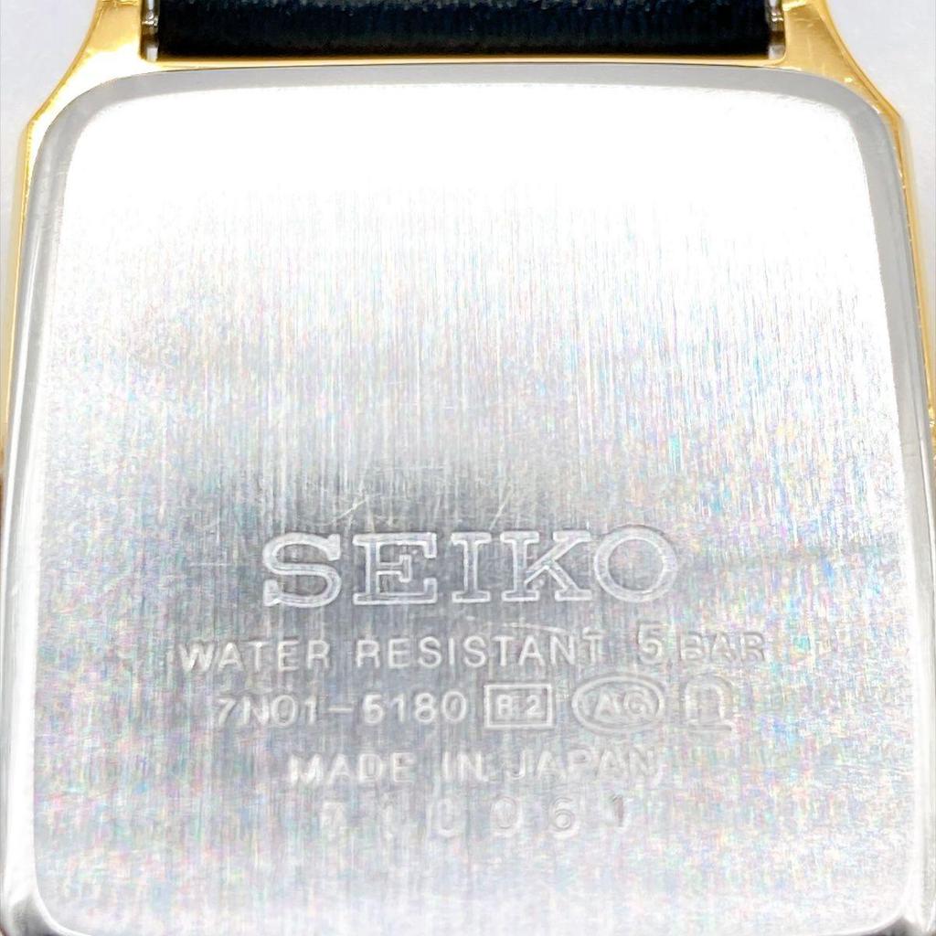 Used 542 SEIKO Men's Watch Quartz 90s Vintage Battery Replaced