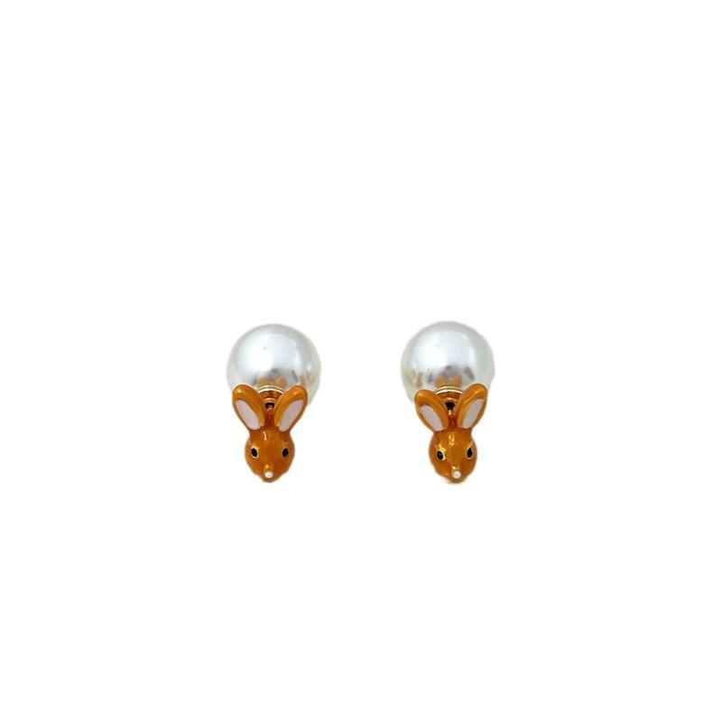 Playful Delicate Rabbit Removable Earrings Stud Earrings