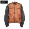 Helstons Noir X Camel CRUISER CUIR RAG Leather Jacket Jacket S Brown / BlackUsed