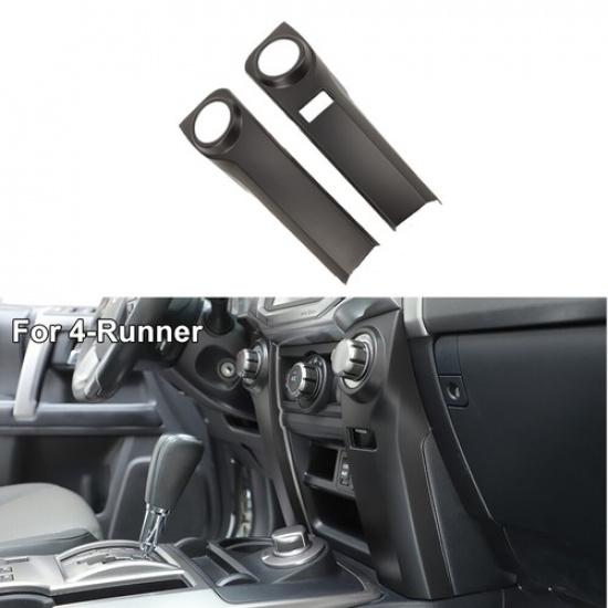 Matte Black Center Console Air Conditioner Panel Cover Trim For 4runner 2010+