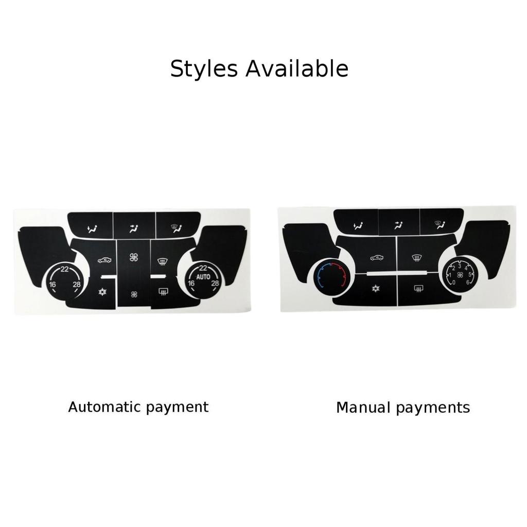 Enhance Your Driving Experience With Black Button Repair Decal Sticker Set For Buick Verano AC Climate Control