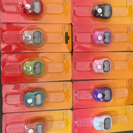 Luminous Digital Display Finger Ring Counter for Pedestrians