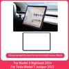 For Tesla Model Y Juniper Central Control Panel Electrostatic Adsorption Sticker Model 3 Highland Console Protect Silicone Cover