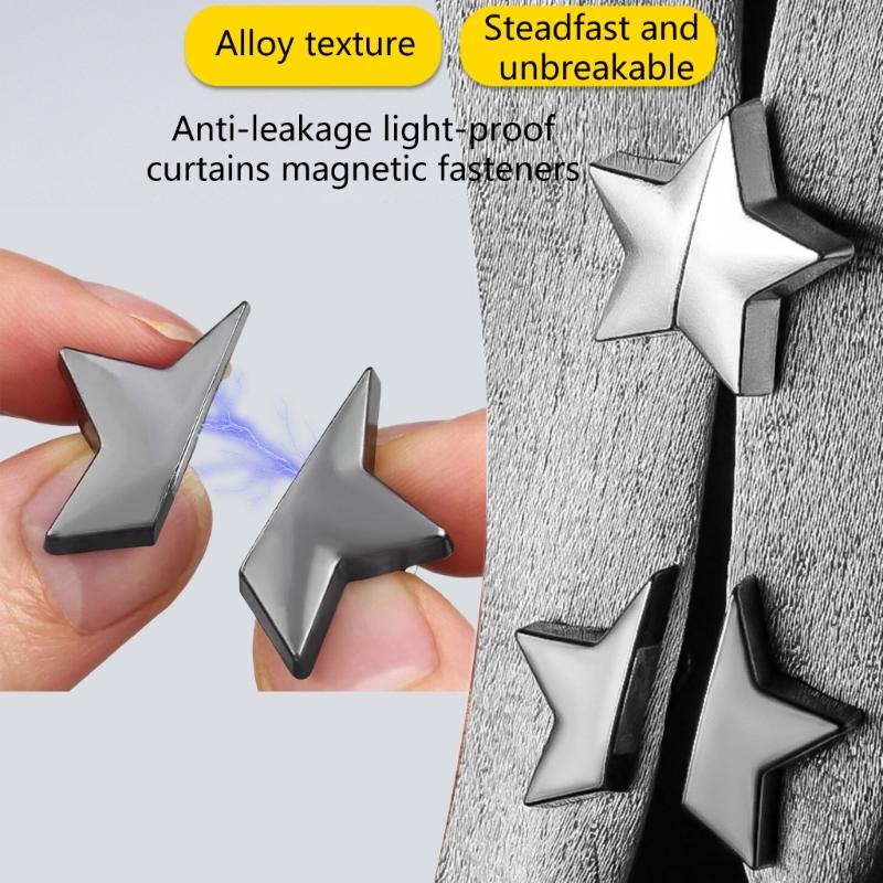 10Pcs Metal Magnetic Curtain Clips Curtain Magnets Closure Strong Hold Easy Installation Modern Home Decoration