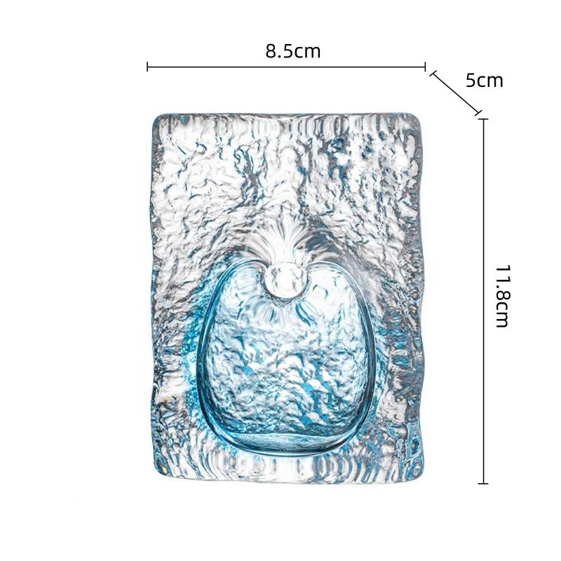 Kristallglasvase Transparente Eiswürfel Quadratisch Kristall Blumenarrangement Ozean Hydroponik Terrarium Blumenvase Töpfe