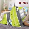 Airports and Airplanes 2D Flat Pattern Flannel Blanket High Quality All Seasons Warmth and Comfort Perfect for Christmas Gifts.MMT0918314