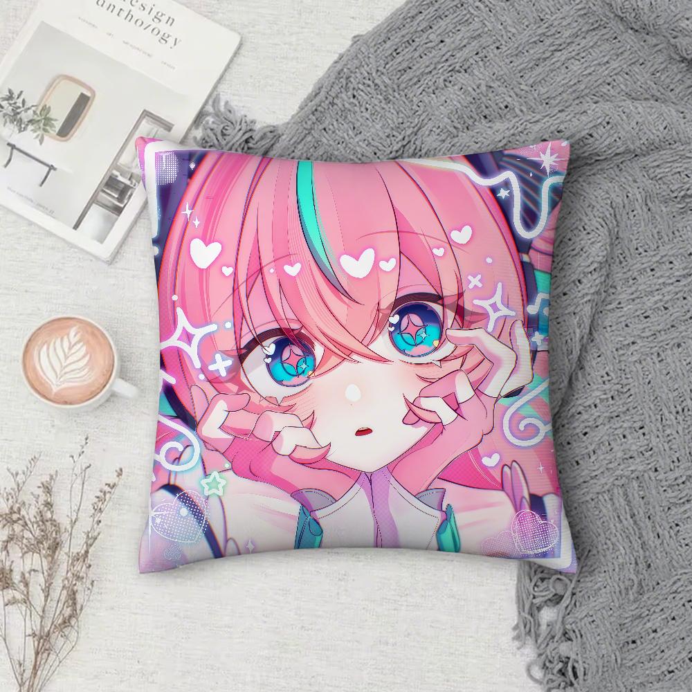 Zenless Zone Zero Angels Of Delusion Aod Pillow Case Square Double-Sided Printing Sofa Cushion Cover Pillowcase Bedroom Bedside