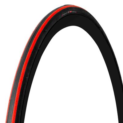 GORIX 700c Bicycle Tires for Road and Cross Bikes (Passion) Slick Clincher Tires (25c, Red)