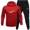 Mens Tracksuit Set Long Sleeve Hoodie Sweatshirt Sweatpants Casual Sportswear Youth Fashion
