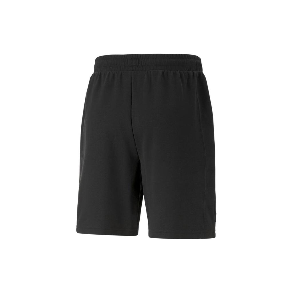 Puma Solid Color Straight Leg Mid Rise Casual Shorts Men Shorts Black 538474-01