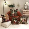 Christmas decoration pillowcase Nutcracker princess pattern is suitable for home room living room sofa cushion cover