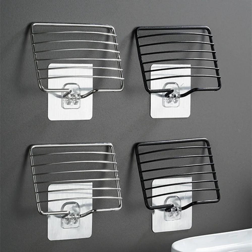 Wall Hanging Stainless Steel Soap Rack Self-Draining Wall Mounted Soap Holder  Household Use