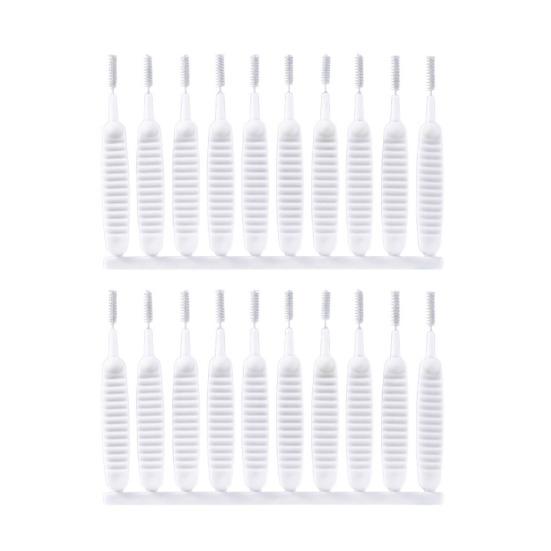 10/20/30/40/50Pcs Shower Head Cleaning Brush with Nylon Bristles Anti-Clogging Showerhead Cleaner Picks Multifunctional Gap Hole Cleaning Tools