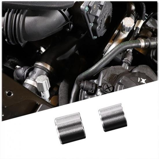 2PCS Silver Alloy Cabin Fuel Line Cover For Toyota Supra GR -2024