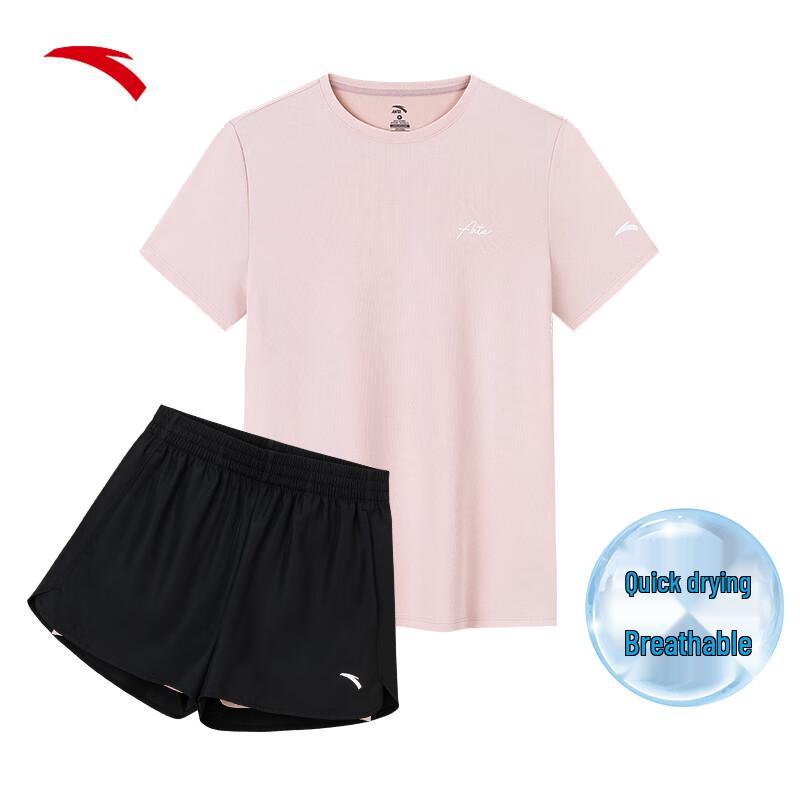 Anta Women's Quick-Dry Short Sleeve & Shorts Set
