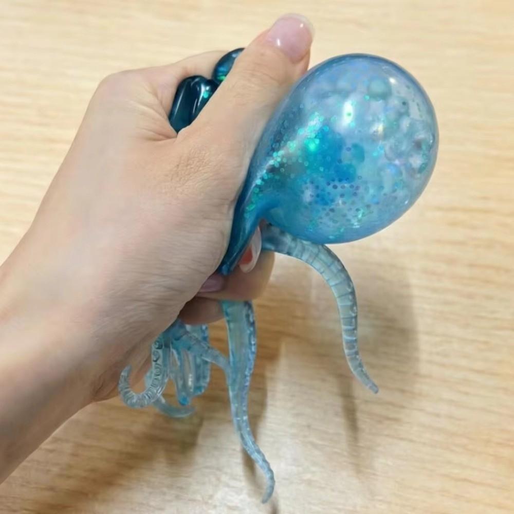 Vibrant Colors Octopus Squeeze Toy Slow Rebound Octopus Squishy Toy  Anxiety Relief