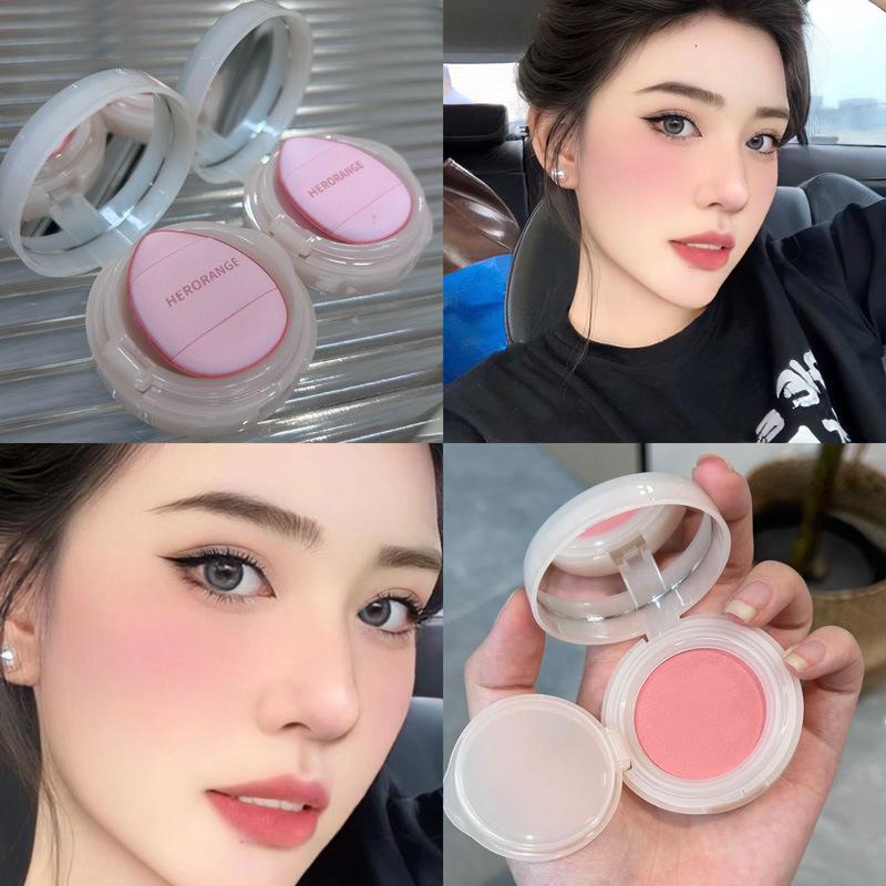 HERORANGE Pink Tide Dreamy Cushion Matte Blush - Natural Color Contour Enhancer