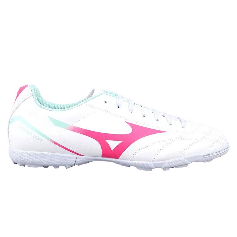 Mizuno AG Artificial Ground Non slip Lightweight Soccer Shoes Men's White Pink Sneakers P1GD249430