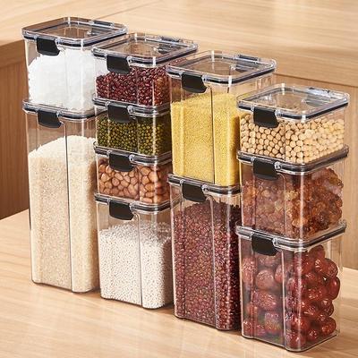 Transparent Plastic Food-Grade Storage Jar for Candy, Tea, Grains, and Cereal