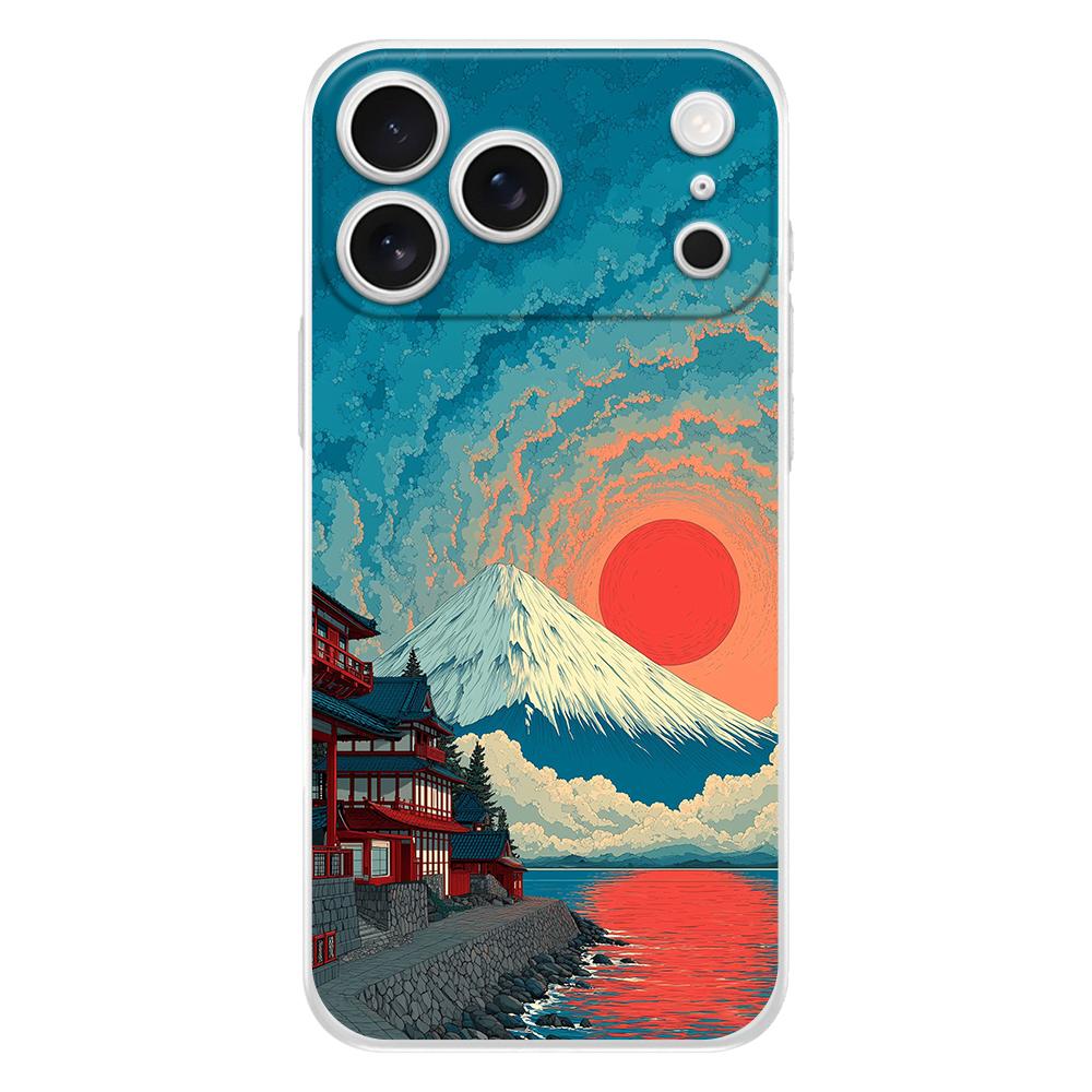 Soft Phone Case For iPhone 17 Air 16E 16 11 15 14 Pro MAX 12 13 7 8 Plus SE Easter Cover Protection Japanese Style Art Japan
