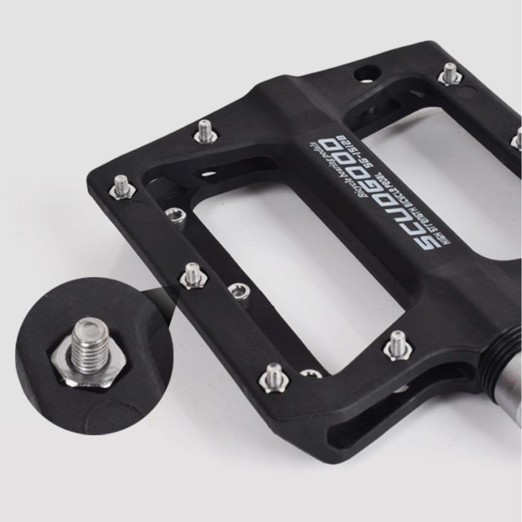 HOUSON Bicycle Nylon Bicycle Platform Inch Bicycle Road Bike Pedals Electric Mountain Folding and Road Bike Pedals Pedals, 9/16 Pedals, Pedals, (for