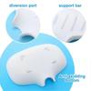 2 Silicone White Soap Dish, Self Draining Soap Holder, Soap Dish for Bathroom Shower Kitchen