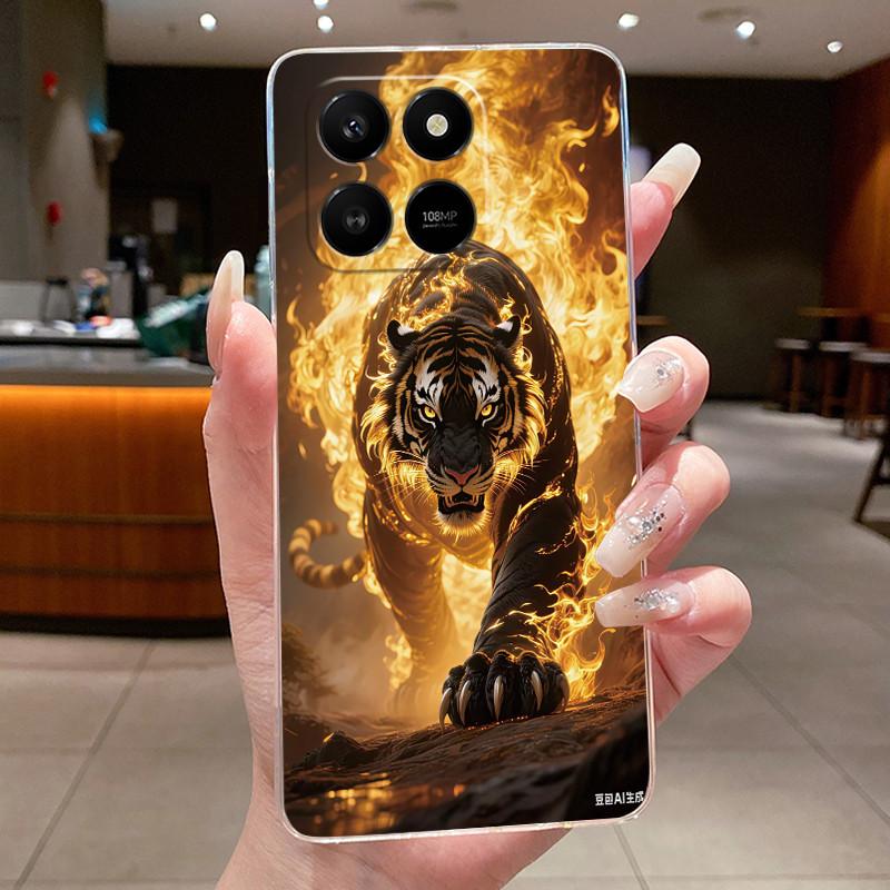 For Honor X7D Honor 400 Smart 4G 5G Luxury Dragon Cute Cool Boys Girls Soft silicone Phone Case Back Cover Transparent TPU Shell