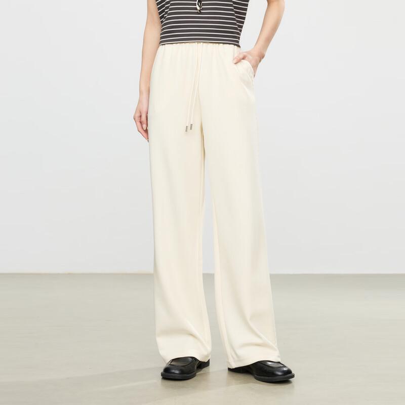 Elva  Island Women s Drapey High-Waist Loose Casual Pants M