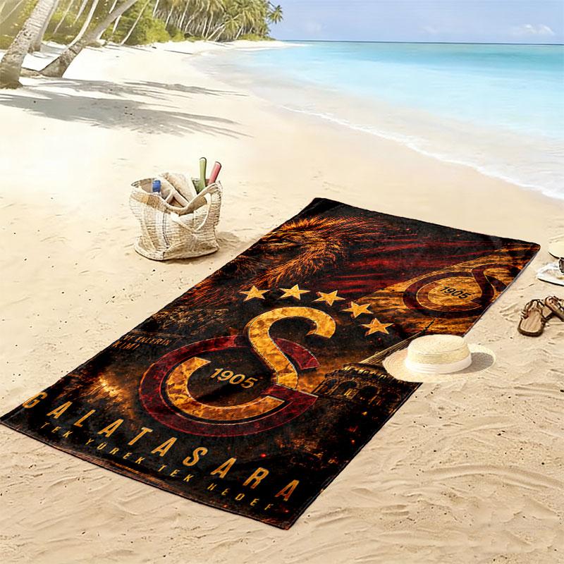Galatasaray SK Players Print Beach Towel, Large Soft Quick Dry Towel for Beach Camping Swimming