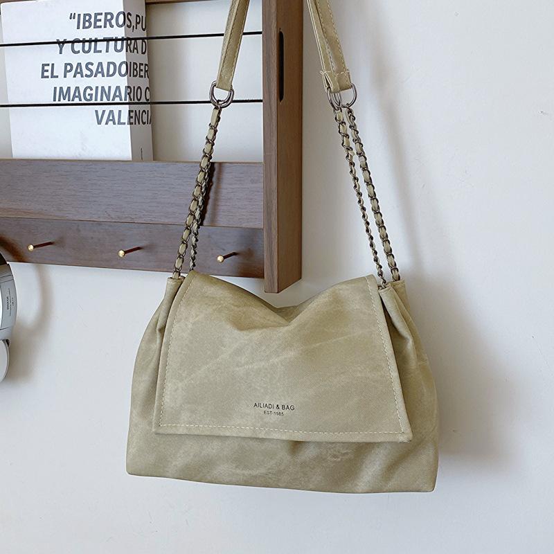 Large Capacity Fashionable Soft Leather Commuter Texture Chain Shoulder Bag Women's Underarm Bag 2025 New Women's Tote Bag