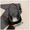 IELGY Fashion Patent Leather Portable Crescent Bag Underarm Bag