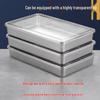 Tiramisu Stainless Steel Baking Plate with Lid - Large Rectangular Dessert Mold