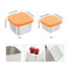1/2 Pcs Stainless Steel Salad Box Snack Seasoning Container With Silicone Lids Leakproof Stackable Dressing Food Storage Box