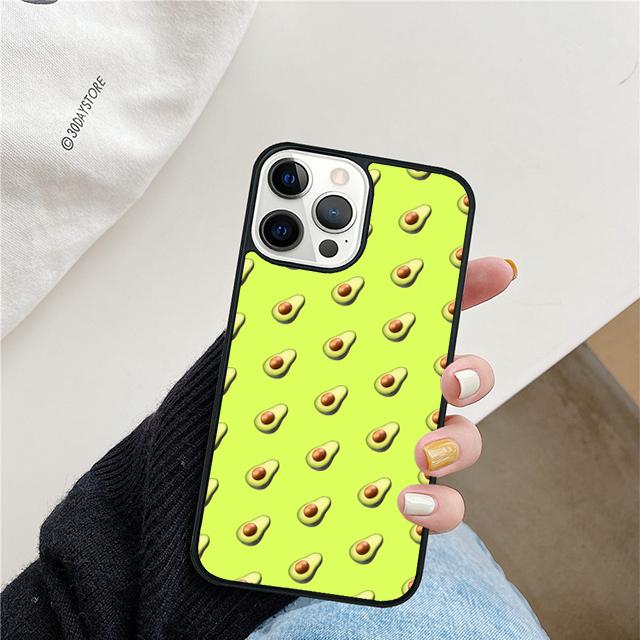 Funny Floral Avocado Mobile Phone Cases Cover For iPhone 17 Air 16 15 14 12 13 11 Pro MAX Apple Plus Coque